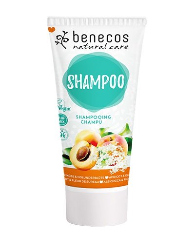 Benecos, szampon do włosów z morelą i kwiatem czarnego bzu, 200 ml BENECOS
