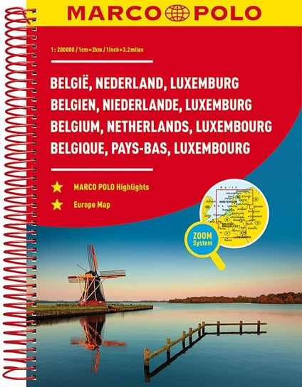 Benelux, Belgien, Niederlande, Luxemburg 1:200 000 Opracowanie zbiorowe