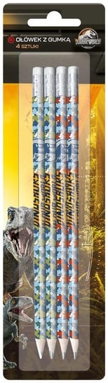 Beniamin, Ołówek Z Gumką 4 Szt. Na Blistrze Jurassic Park Beniamin