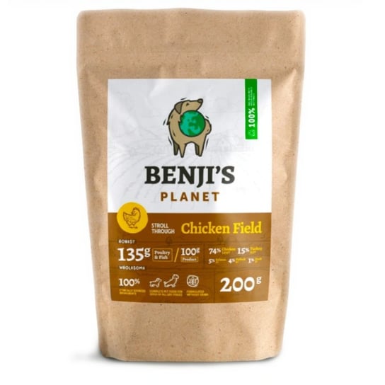 Benji's Chicken Field kurczak i indyk 200g Benji’s Planet