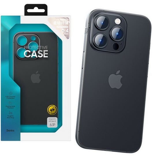Benks Lollipop PP Case 0.4mm ultra cienkie etui - iPhone 14 Pro Max (Black) Benks