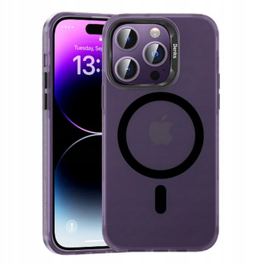Benks MagClap mocne etui do Magsafe iPhone 14 Pro (Purple) Benks