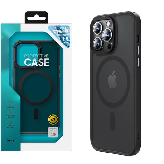 Benks Mist TPU+PC MagSafe etui magnetyczne iPhone 14 Plus (Black) Benks
