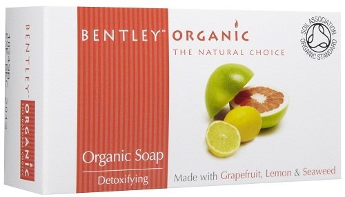 Bentley Organic, Detoksykujące mydło z grejpfruta, cytryny i wodorostów, 150 g Bentley Organic