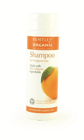 Bentley Organic, szampon do codziennego stosowania z pomarańczą, grejpfrutem, cytryną i rumiankiem, 250 ml Bentley Organic