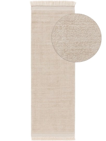 Benuta, Dywan krótkowłosy Jade Styl Klasyczny, Kremowy, rozmiar 70x200 cm Flhf