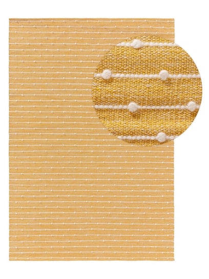 Benuta, Dywan krótkowłosy Lupo Styl Klasyczny, Żółty, rozmiar 80x120 cm Flhf
