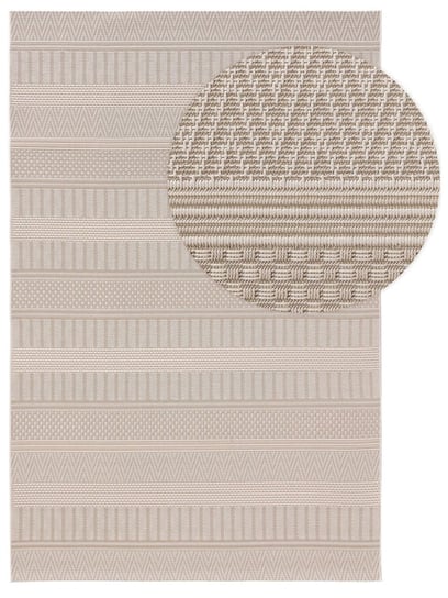 Benuta, Dywan tkany na płasko Naoto Styl Tropikalny, Beżowy, rozmiar 120x170 cm Flhf