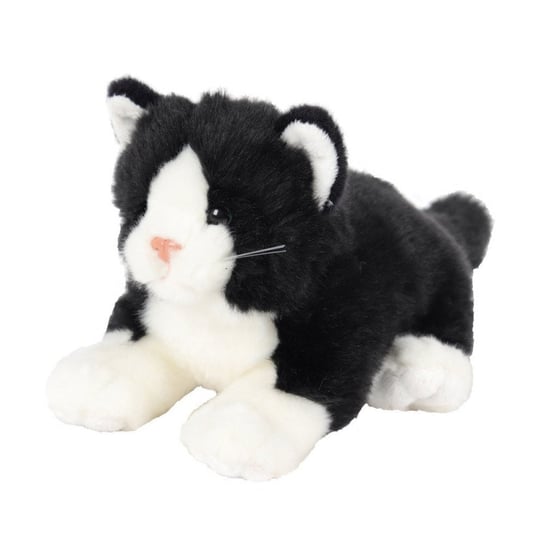 Beppe, Maskotka Kot leżący, czarny, 30 cm Beppe