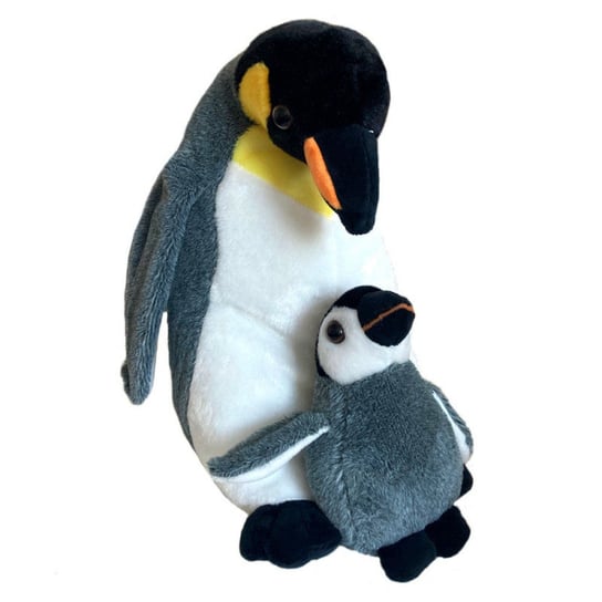 Beppe, Maskotka Pingwin z dzieckiem, 33 cm Beppe