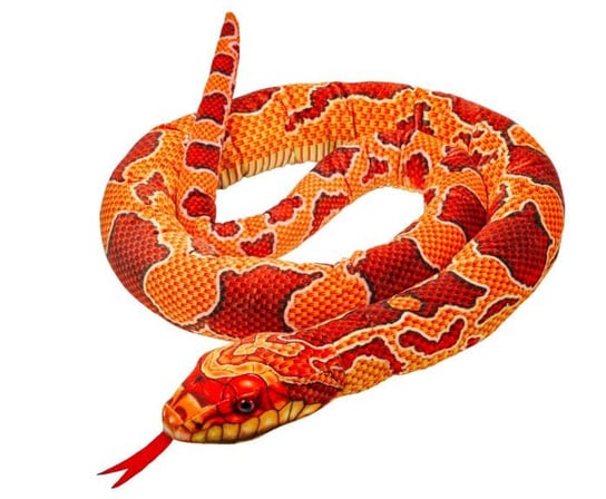 Beppe, Maskotka Wąż czerwono-pomarańczowy 180cm Beppe