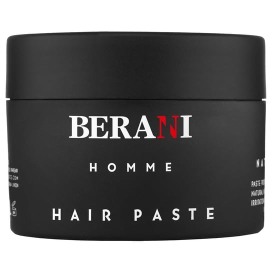 Berani, Homme Hair Paste, Matująca pasta do stylizacji włosów dla mężczyzn, 100ml Berani