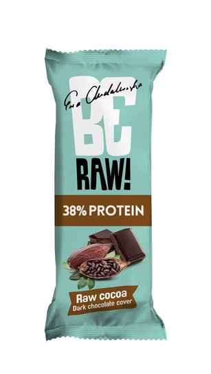 BeRaw, baton proteinowy surowe kakao w gorzkiej czekoladzie, 40 g Purella Superfoods