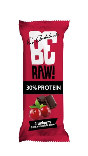 BeRaw, baton proteinowy z żurawiną, 40 g Purella Superfoods