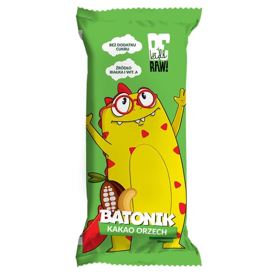 BeRAW Kids, baton o smaku kakao & orzeszki, 25g Purella Superfoods