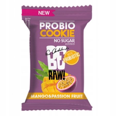 BERAW PROBIO CIASTKO MANGO-MARAKUJA, 18G BeRaw