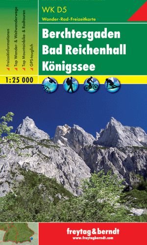 Berchtesgadener Land-Bad Reichenhall. Mapa 1:25 000 Freytag & Berndt
