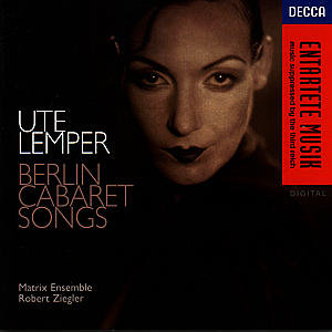 BERLIN CABARET SONGS Lemper Ute