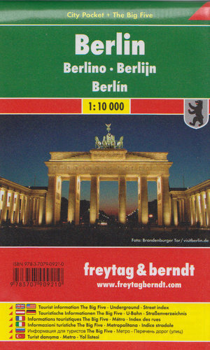 Berlin city pocket. Mapa 1:10 000 Opracowanie zbiorowe