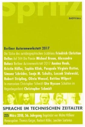 Berliner Autorenwerkstatt 2017 Bohlau-Verlag Gmbh, Bhlau Verlag Gmbh&Cie