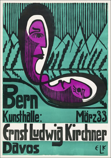 Bern Kunsthalle, March 33, Ernst Ludwig Kirchner - plakat 30x40 cm Galeria Plakatu