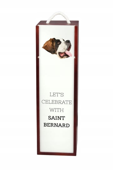 Bernardyn Pudełko na wino z geometrycznym psem Inna marka