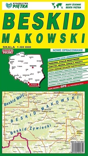 Beskid Makowski 1:60 000 mapa turystyczna Wydawnictwo Piętka