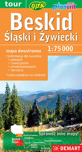 Beskid Śląski i Żywiecki. Mapa turystyczna 1:75 000 Opracowanie zbiorowe
