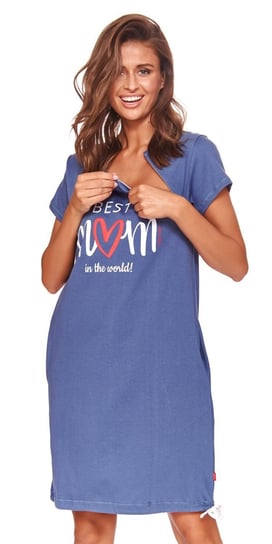 Best Mom - niebieska koszulka idealna w ciąży i do karmienia M - M - M Doctor Nap