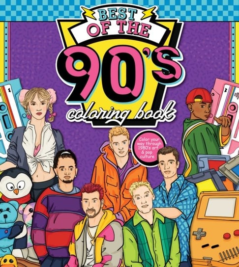 Best of the '90s Coloring Book: Color your way through 1990s art & pop culture Opracowanie zbiorowe