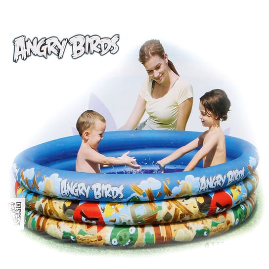 Bestway, basen dziecięcy, pompowany, okrągły, Angry Birds, 152x30cm Bestway