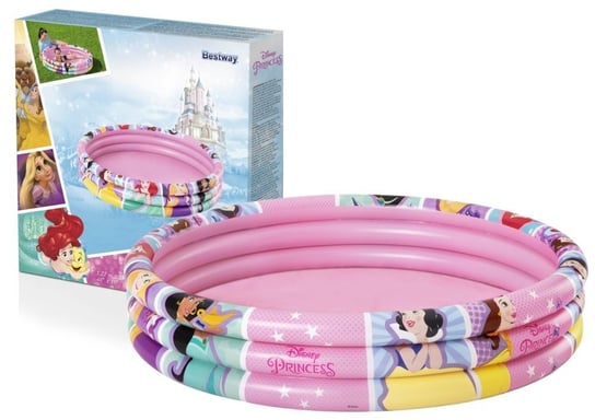 Bestway, basen dziecięcy, pompowany, okrągły, księżniczki Disney, 122x25cm Bestway