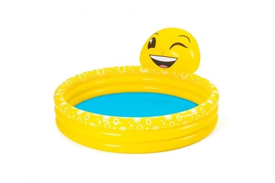Bestway, basen dziecięcy, pompowany, okrągły, żółty, 165x144x69cm Bestway