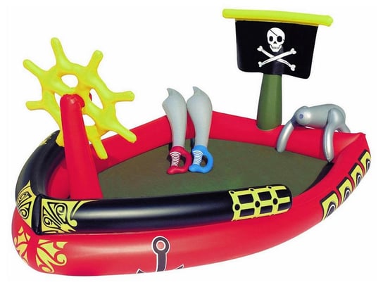 Bestway, basen dziecięcy, pompowany, wodny plac zabaw, piraci, 190x140x96cm Bestway