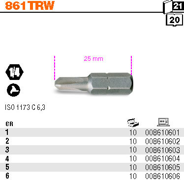 BETA KOŃCÓWKA WKRĘTAKOWA PROFIL TRW T3 BETA