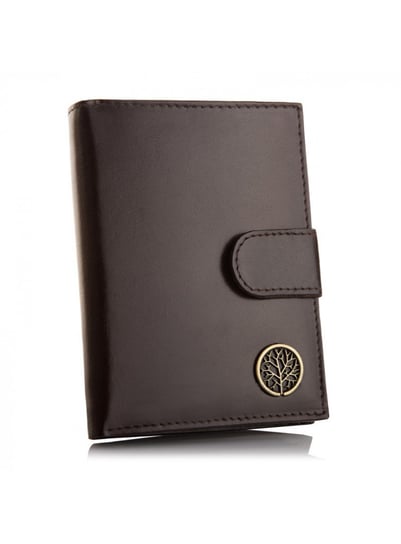 Betlewski, portfel męski z zapinką i RFID, skórzany, brązowy Betlewski