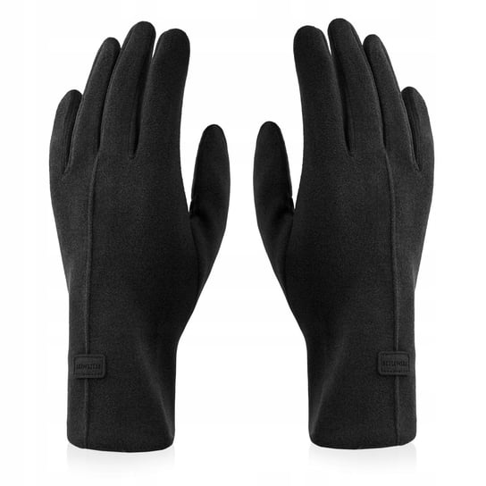 BETLEWSKI Rękawiczki damskie do smartfona na zimę miękki welwet dopasowane Betlewski