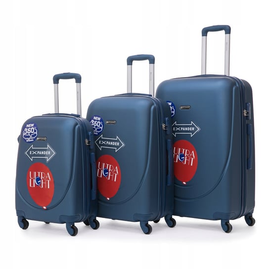BETLEWSKI twarde walizki podróżne zestaw bagaży Betlewski