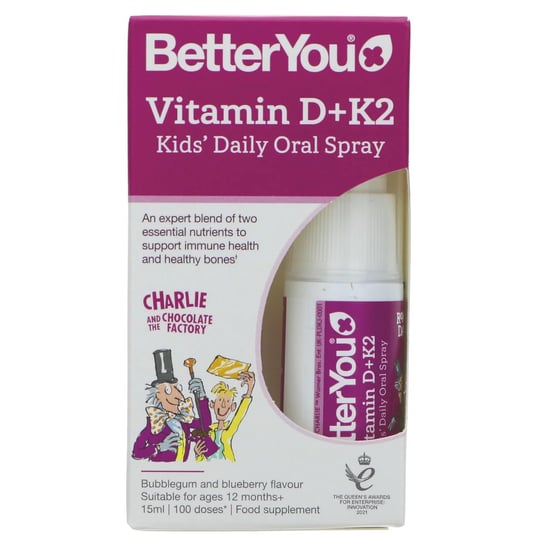 BetterYou, Vitamin D+k2 Kids, 15 Ml BetterYou