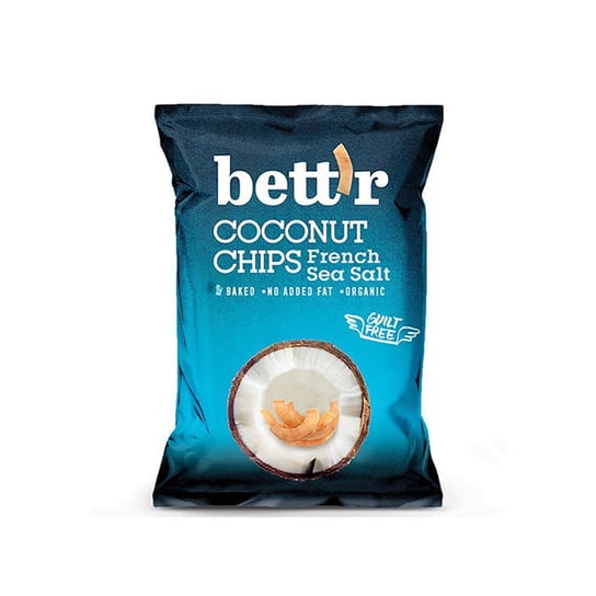 Bettr chipsy z kokosa z solą morską BEZGL. 40g BIO Nature Bites