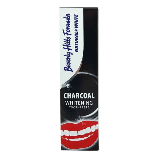 Beverly Hills, Natural White Charcoal Whitening Toothpaste, Wybielająca pasta do zębów z węglem aktywnym, 100ml Beverly Hills