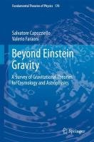 Beyond Einstein Gravity Faraoni Valerio, Capozziello Salvatore
