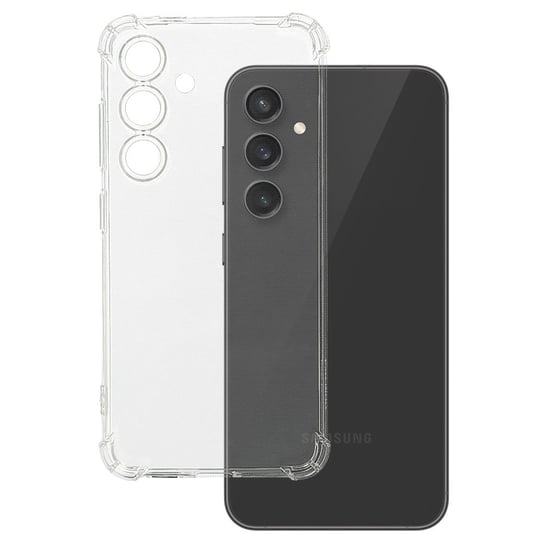 Bezbarwne ETUI Anti Shock CASE do SAMSUNG GALAXY S24 5G + SZKŁO TopTel