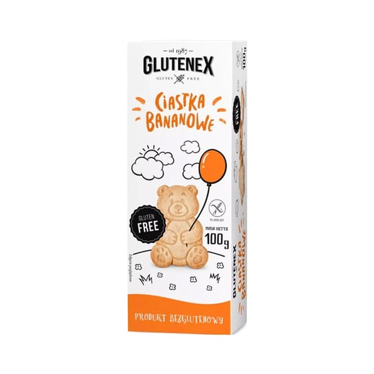 Bezglutenowe ciastka bananowe 100 g Glutenex GLUTENEX