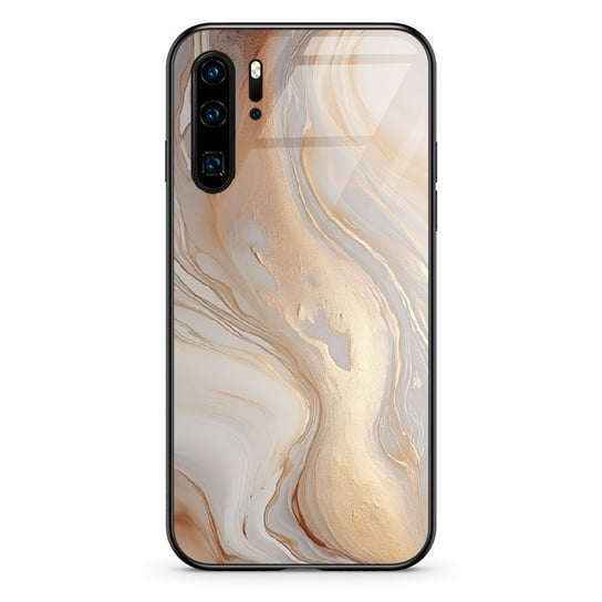 Beżowy golden - P30 PRO Etui szklane [TIF 27A] PieceofCase