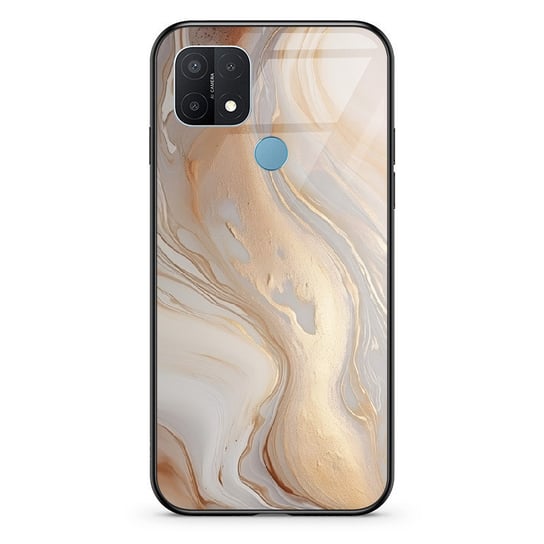 Beżowy Golden - Realme C21 Etui Szklane [Tif 27A] PieceofCase