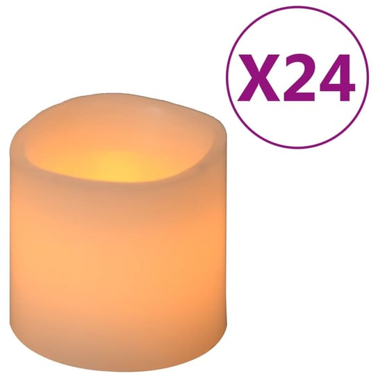 Bezpieczne świeczki LED z wosku | 24 sztuki | 50 g Inna marka