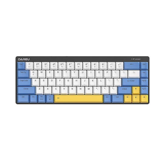 Bezprzewodowa klawiatura mechaniczna Dareu EK868 Bluetooth (biało-niebiesko-żółta) Inny producent