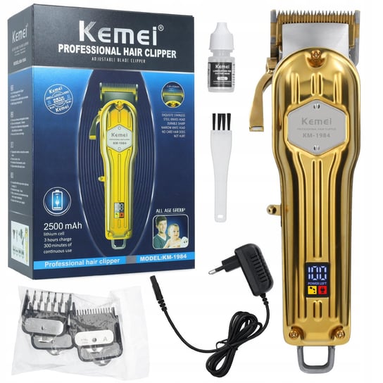 Bezprzewodowa maszynka do włosów trymer Kemei Barber USB Kemei