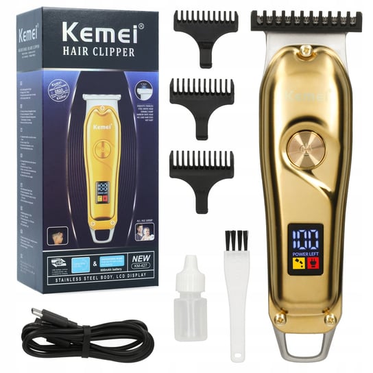 Bezprzewodowa maszynka trymer do włosów brody Kemei Barber USB Kemei